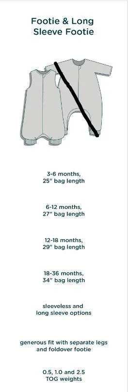 Footie Sleep Bag 1.0 TOG- Posie