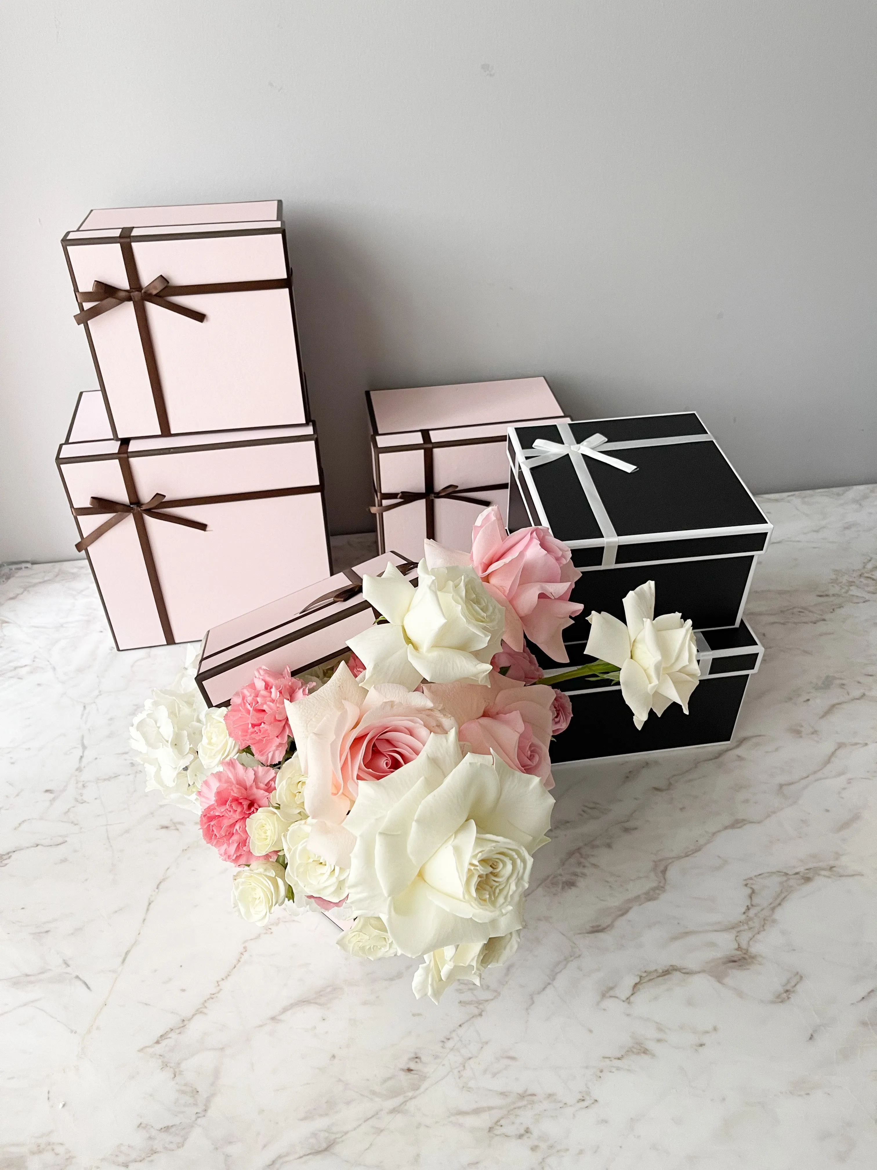 French Style Square Flower Gift Box