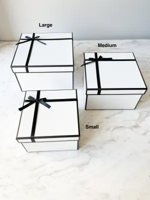 French Style Square Flower Gift Box