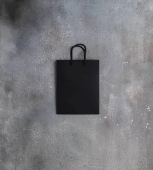 FSC® Black Dyed Rope Handle Paper Bags - 180x80x230mm