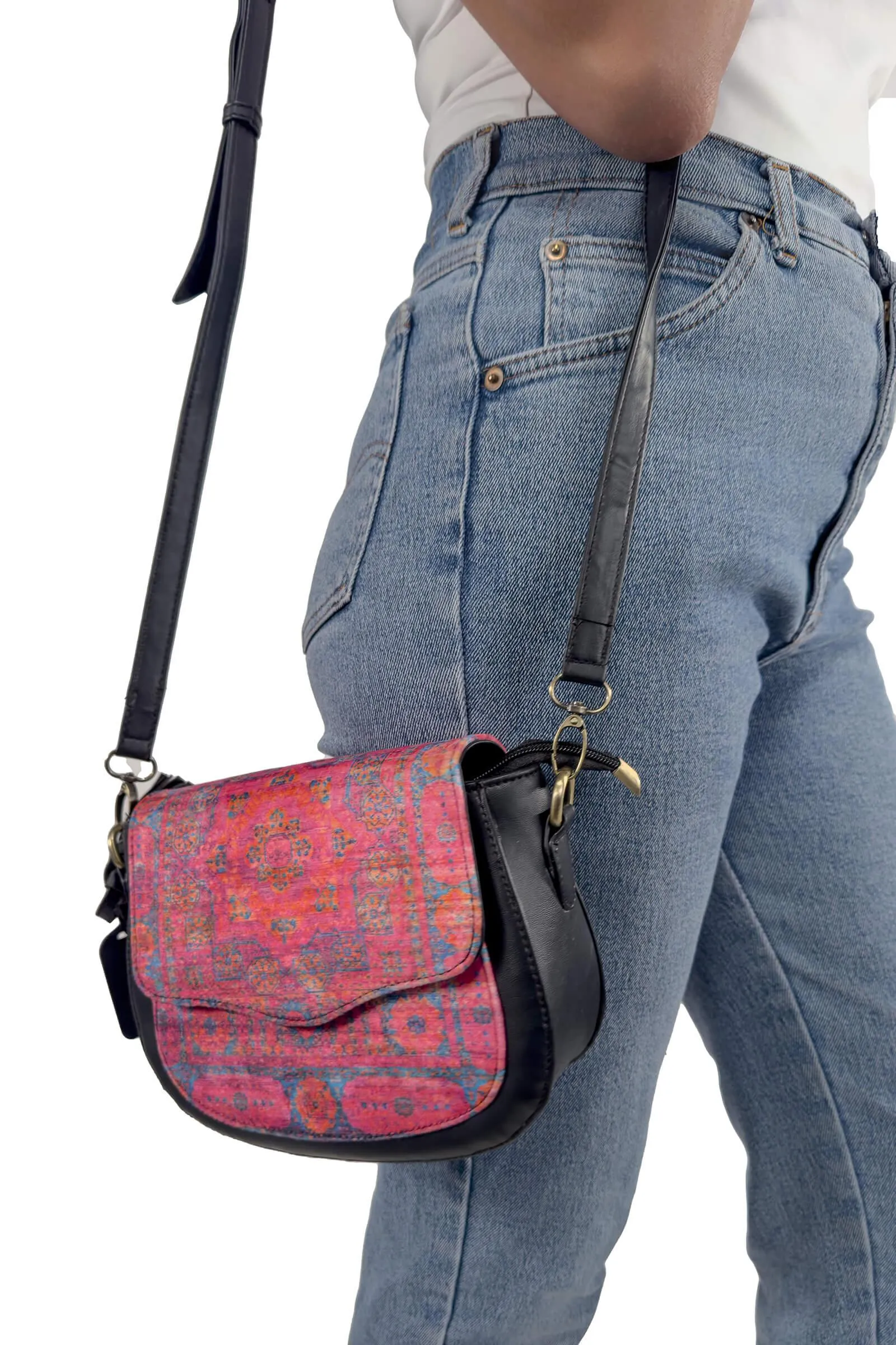 Fuchsia Bloom Nadia Crossbody Bag
