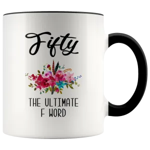 Funny 50th Birthday Gift for Women 50th Birthday Party Ideas for Her 50 Years Old Mug Turning 50 Midlife Coffee Cup