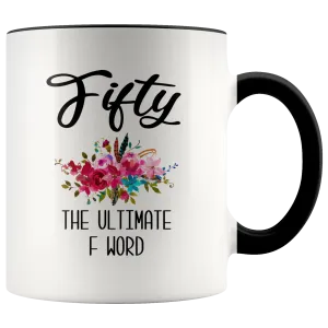 Funny 50th Birthday Gift for Women 50th Birthday Party Ideas for Her 50 Years Old Mug Turning 50 Midlife Coffee Cup