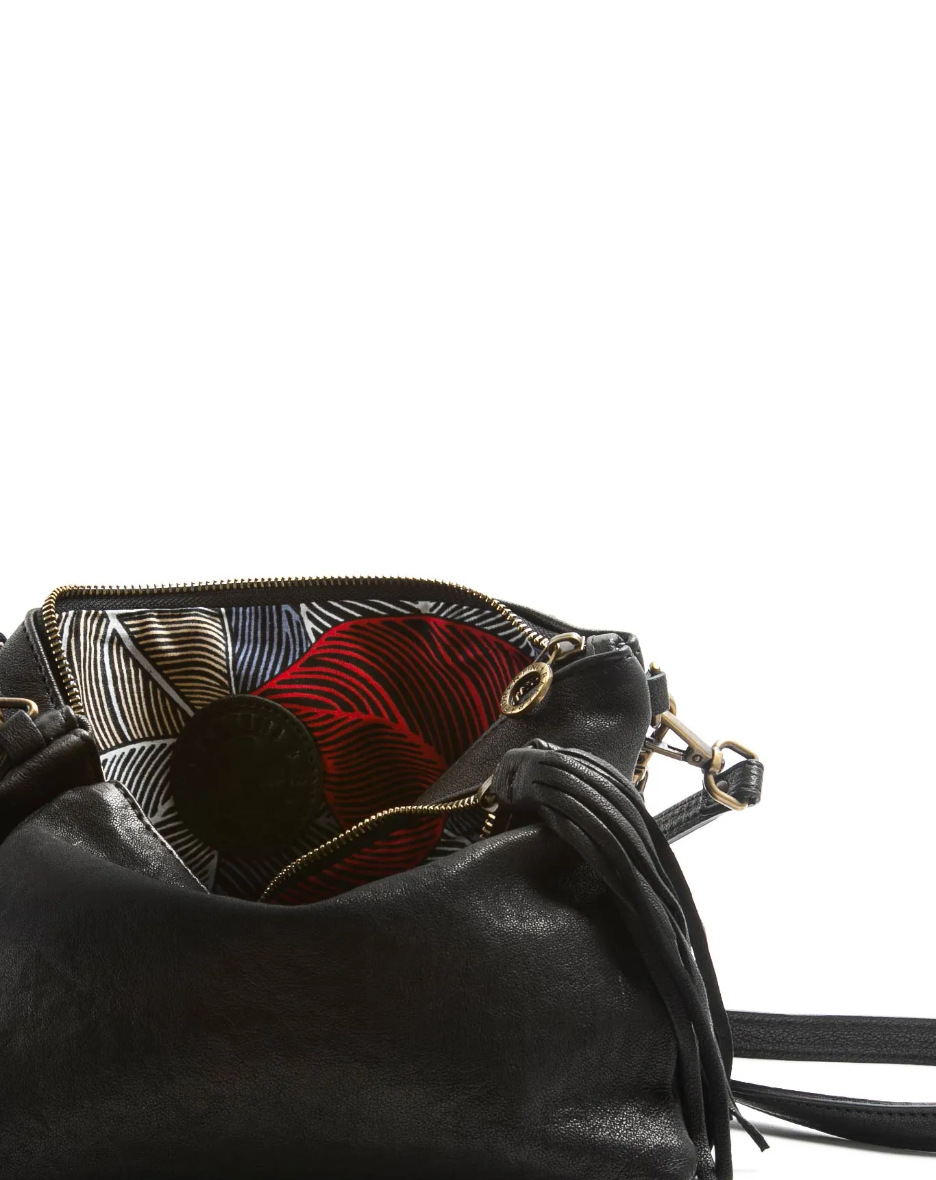 FUTURA Black Leather Bag