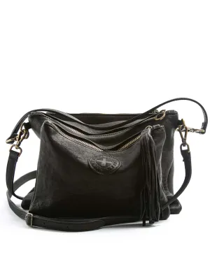 FUTURA Black Leather Bag