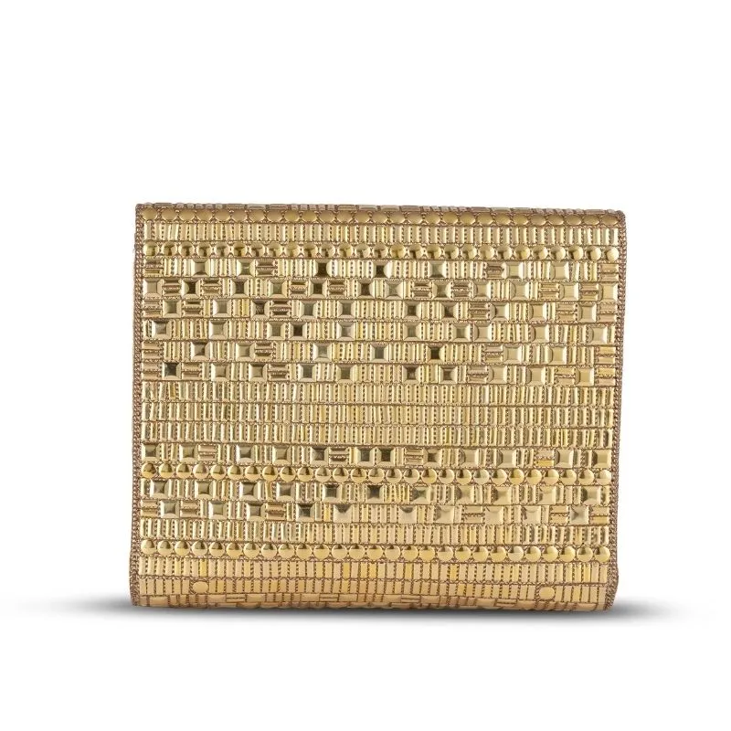 Galaxy Party Clutch Party Bag in Gold