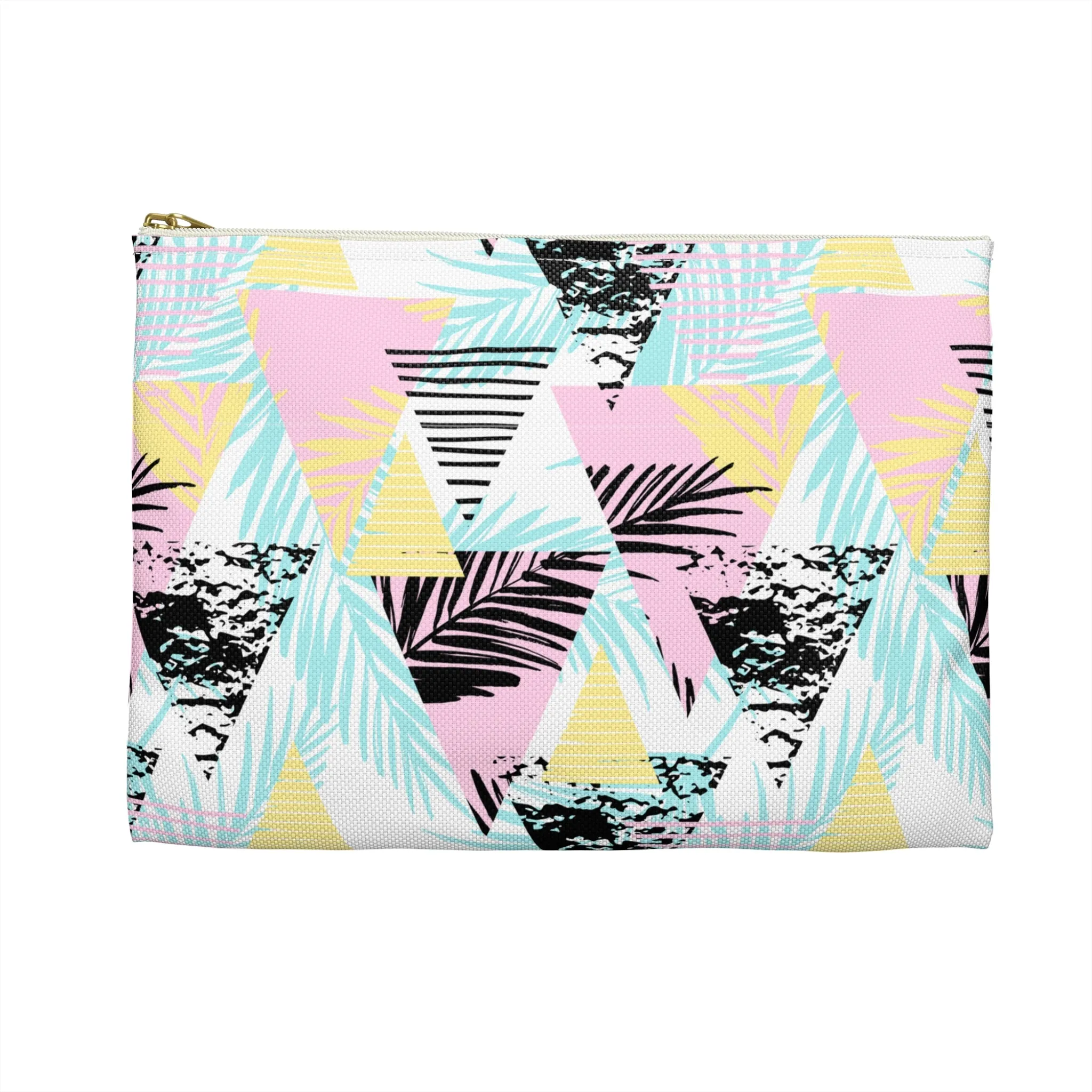 Geometric Palms Accessory Pouch