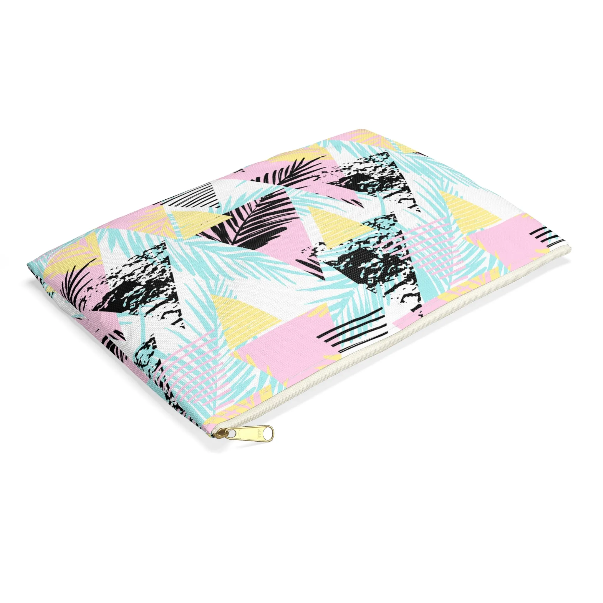 Geometric Palms Accessory Pouch