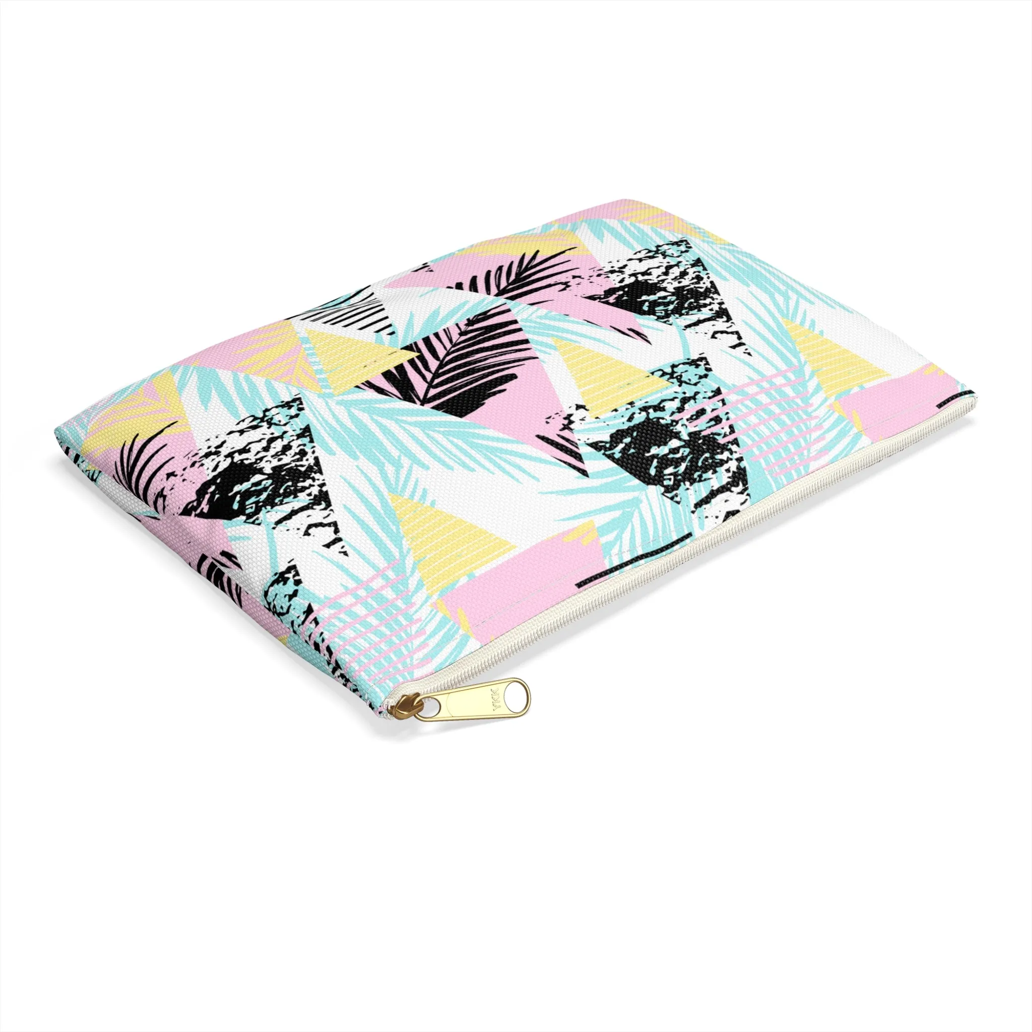 Geometric Palms Accessory Pouch