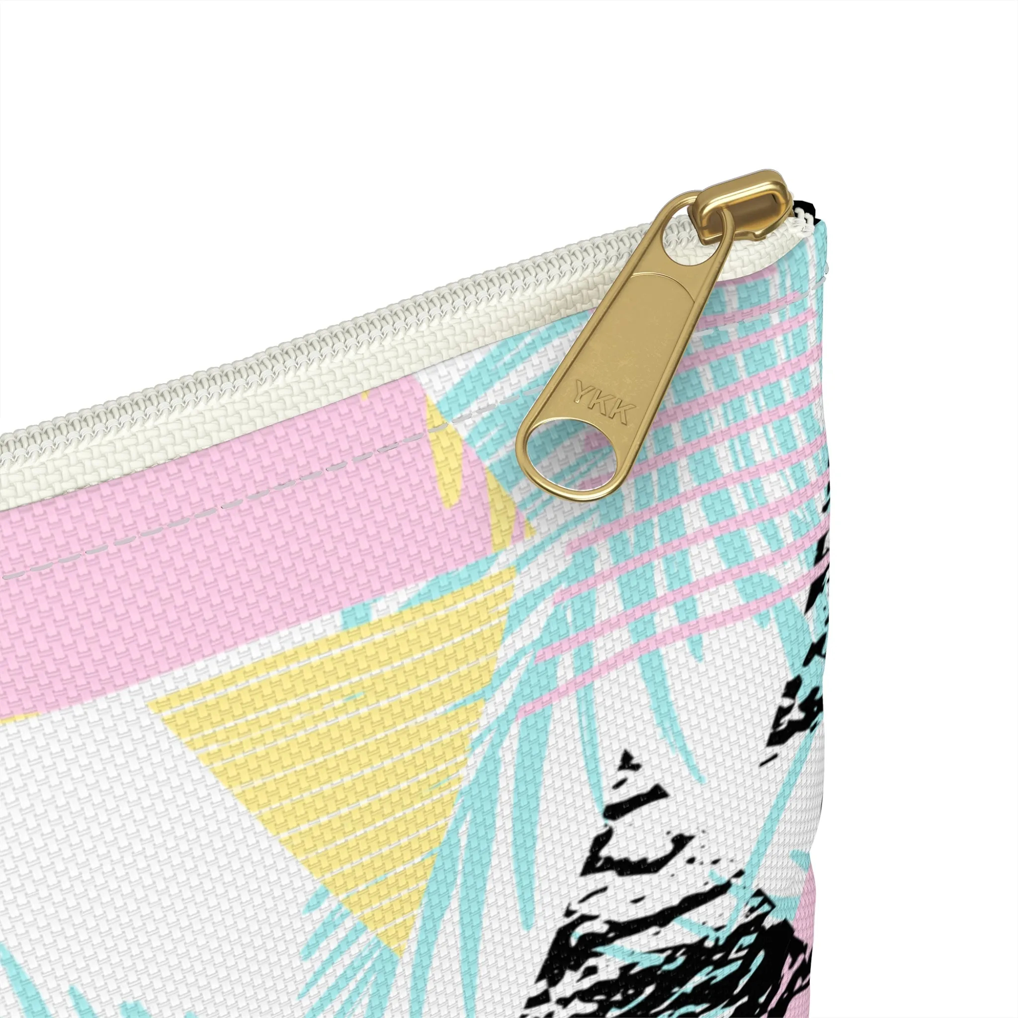 Geometric Palms Accessory Pouch
