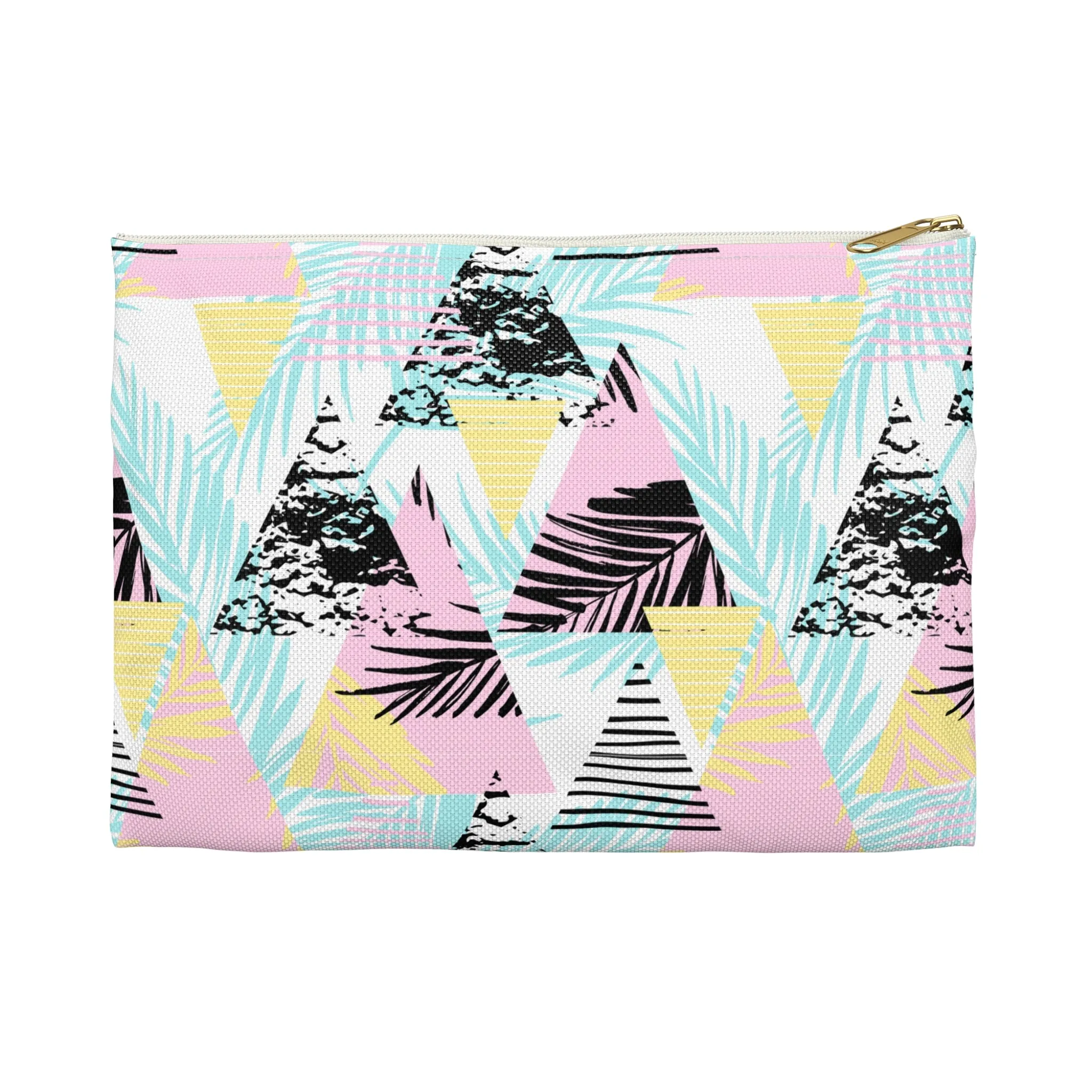 Geometric Palms Accessory Pouch