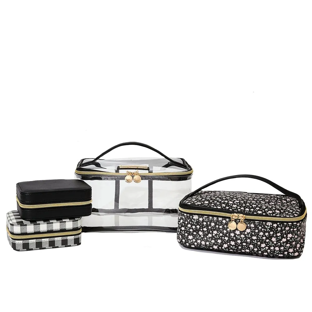 Getaway Cosmetic Set Black Floral