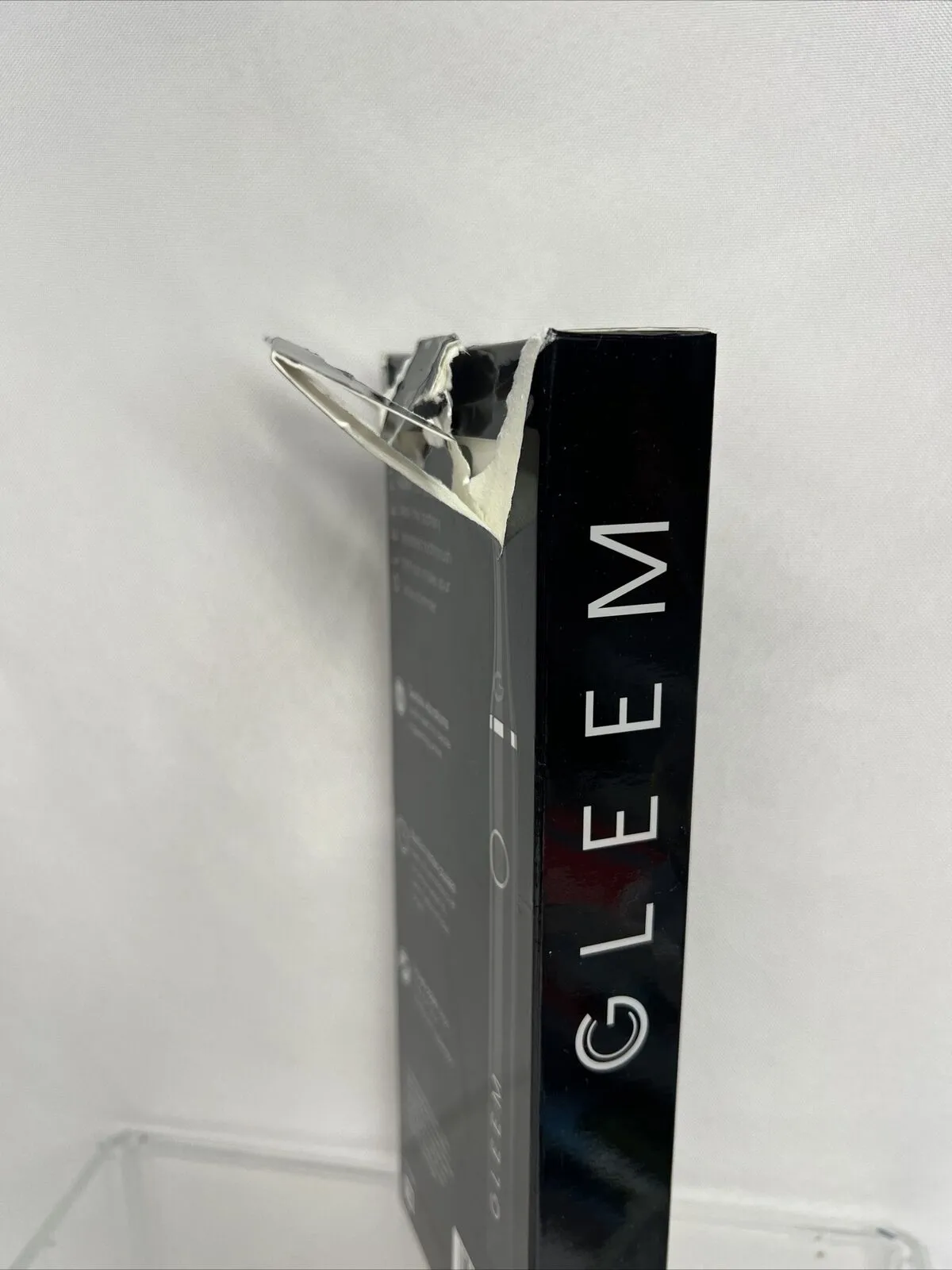 Gleem Electric Toothbrush Battery Black Polish Teeth Travel Case Imperfect Box