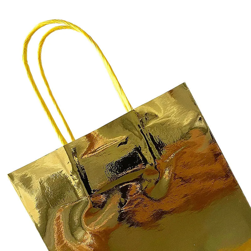 Gold Party Bags - 4 Pack