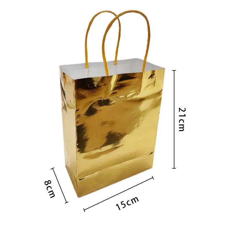 Gold Party Bags - 4 Pack