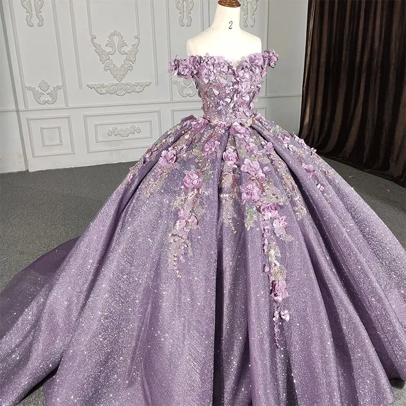 Gorgeous Sweetheart Quinceanera Dresses Princess Appliques Off-the-shoulder Ball Gown