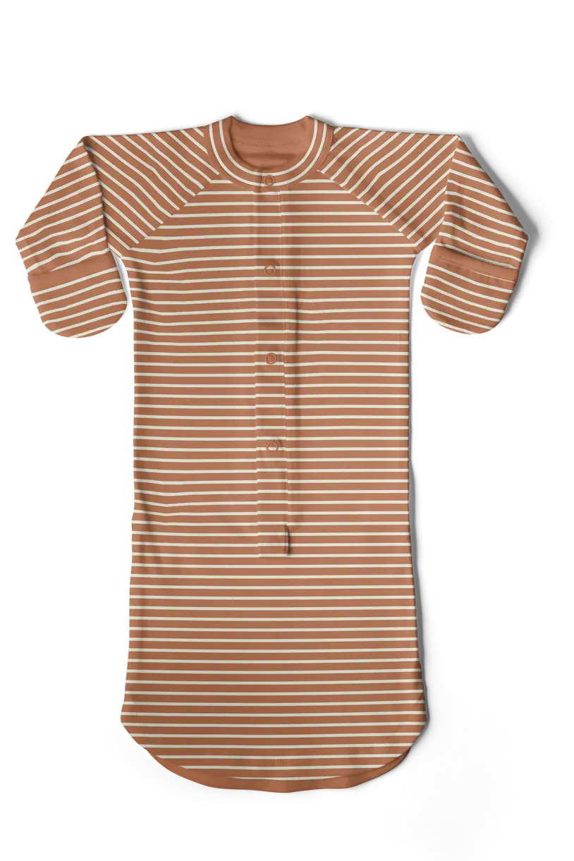 Goumikids - Convertible Gown - Clay Stripe