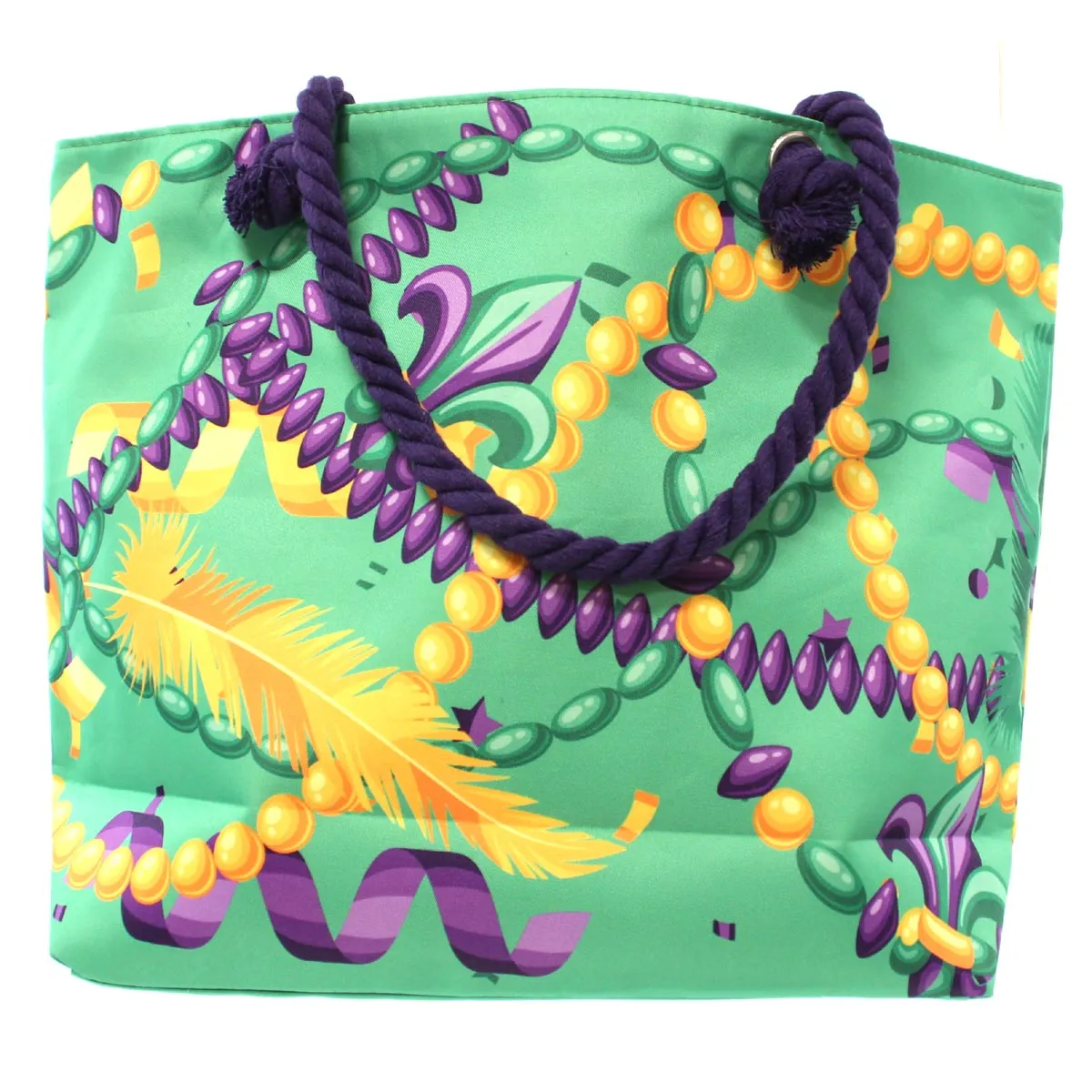 Green Party Bag Mardi Gras Tote Bag
