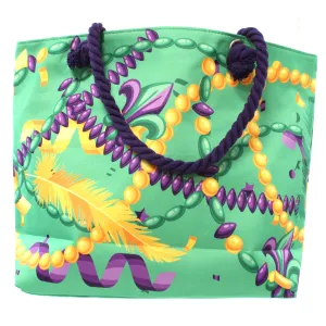 Green Party Bag Mardi Gras Tote Bag