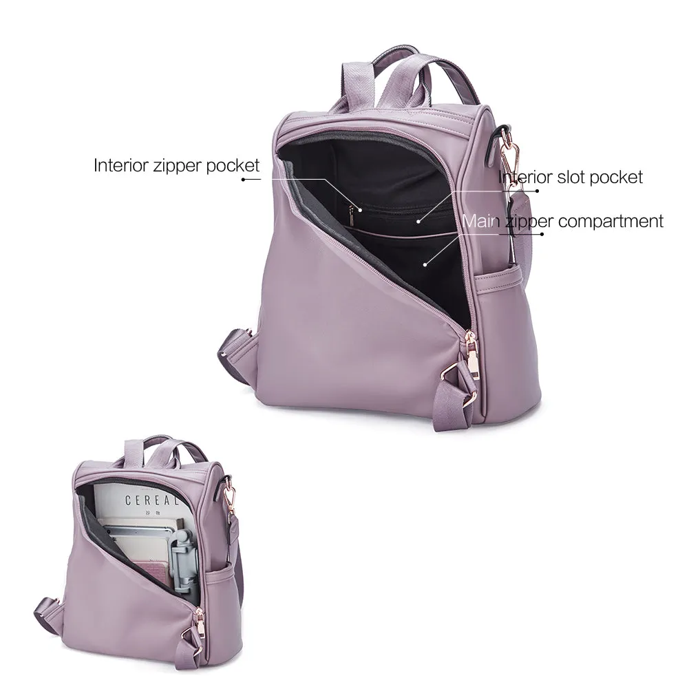 Greene Multi-Purpose Carry Way Vegan Leather Backpack Purse For Women