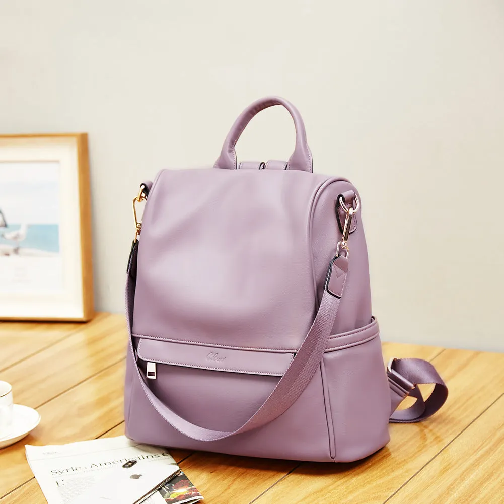 Greene Multi-Purpose Carry Way Vegan Leather Backpack Purse For Women