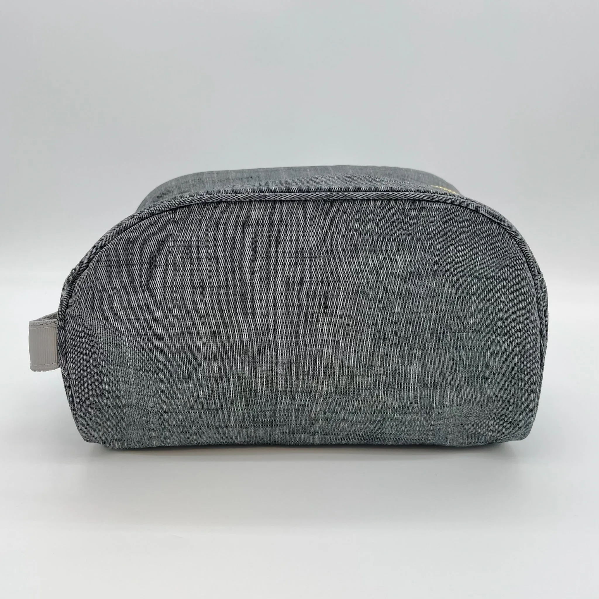 Grey Chambray Traveler Toiletry Bag