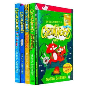 Grimwood Series 5 Books Collection Set by Nadia Shireen (Grimwood, Let The Fur Fly!)