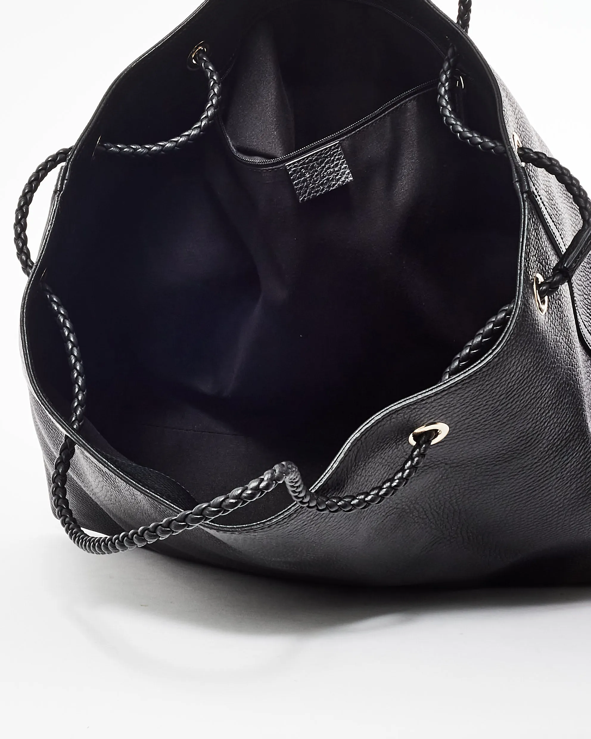 Gucci Black Leather Gifford Bucket Shoulder Bag