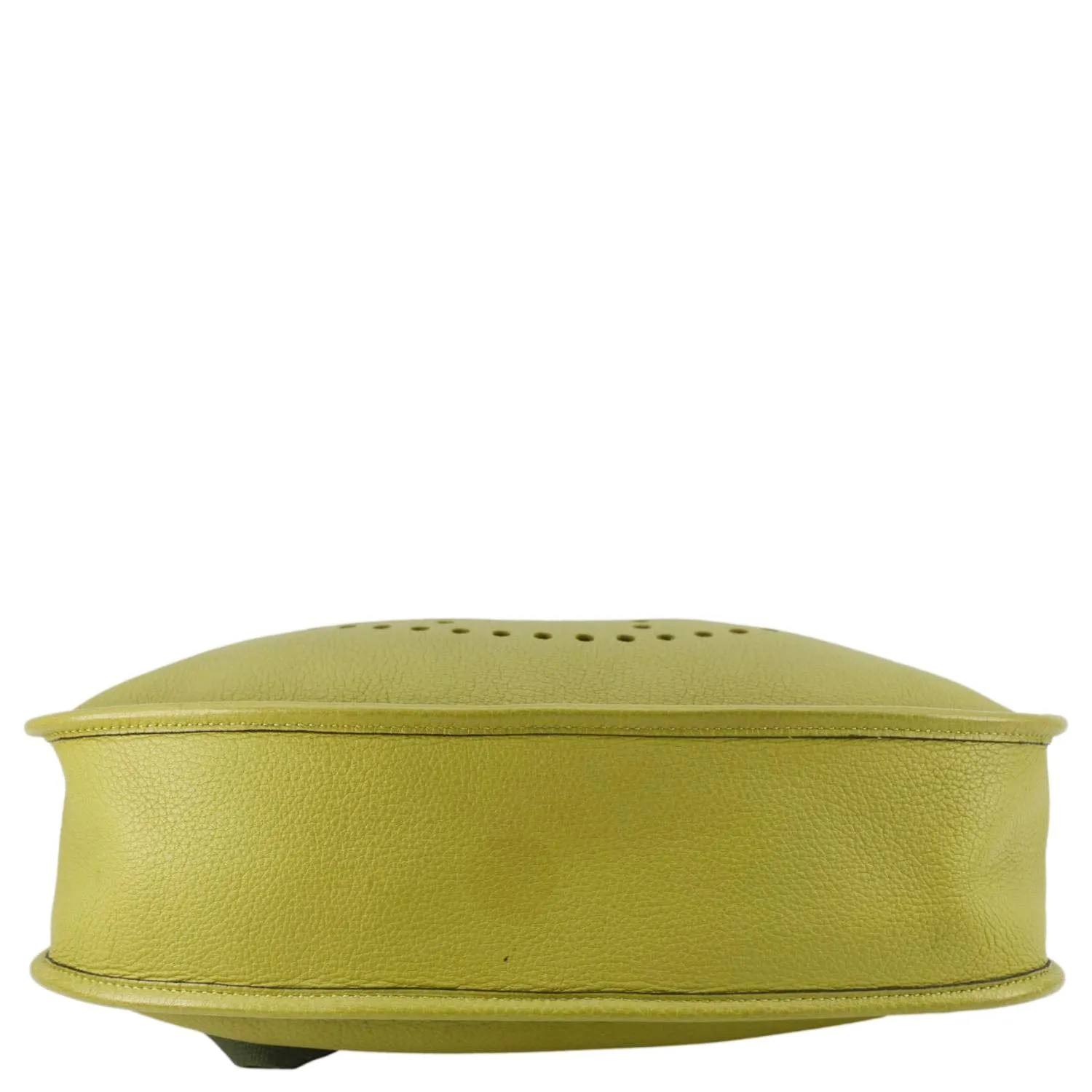 HERMES Evelyne Clemence PM Leather Crossbody Bag Lime