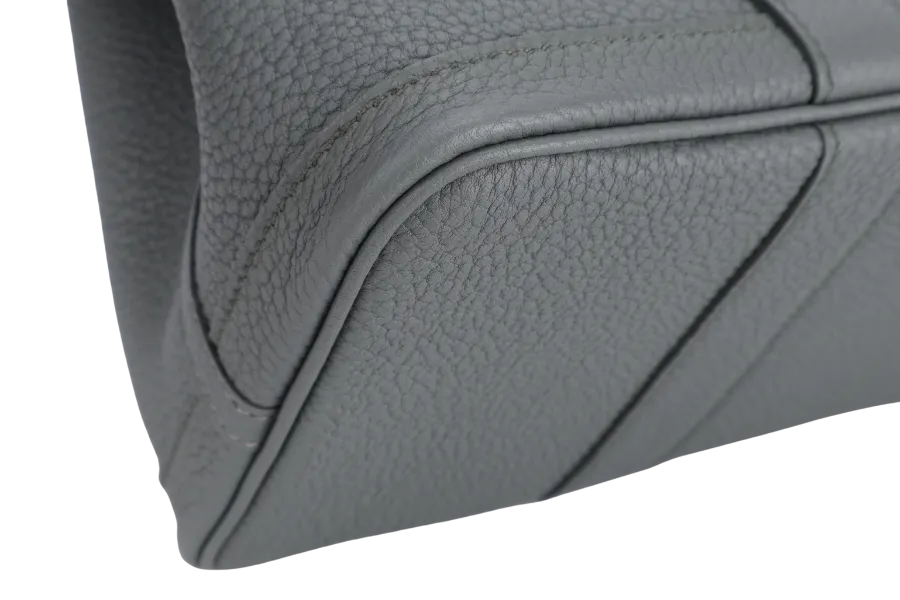 HERMES GARDEN PARTY TPM 30CM GRIS MEYER STAMP W(2024) NEGONDA LEATHER PALLADIUM HARDWARE WITH DUST COVER AND BOX