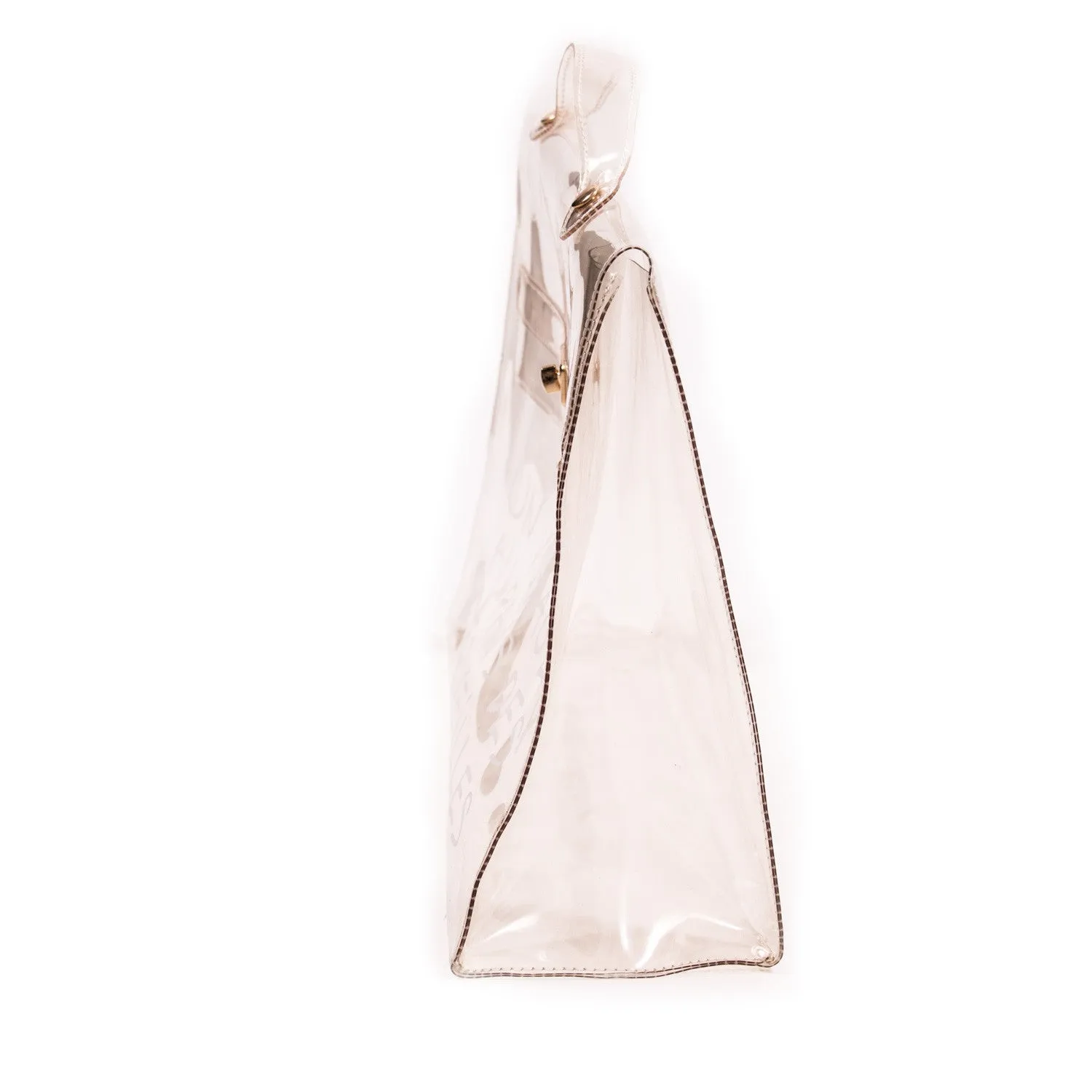 Hermes Transparent Vinyl Kelly