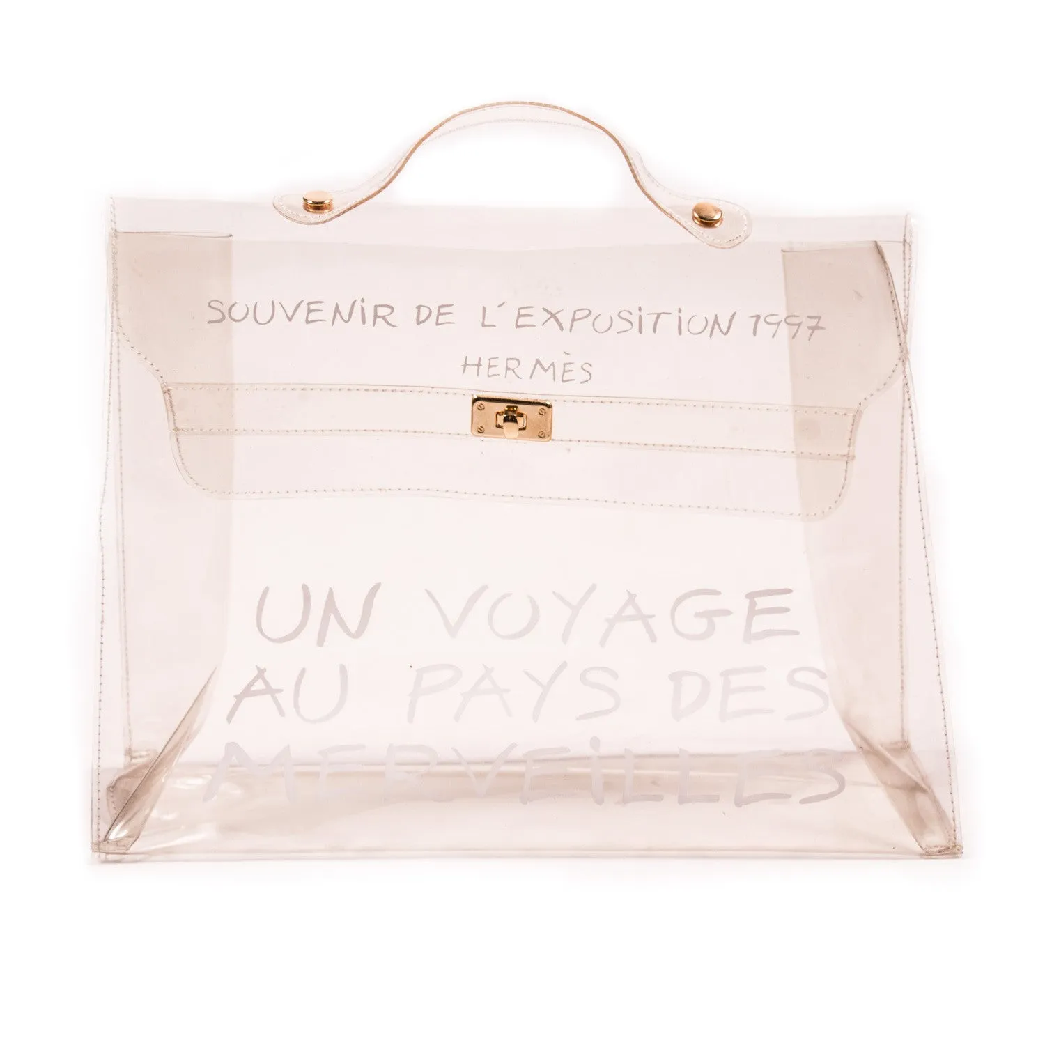 Hermes Transparent Vinyl Kelly