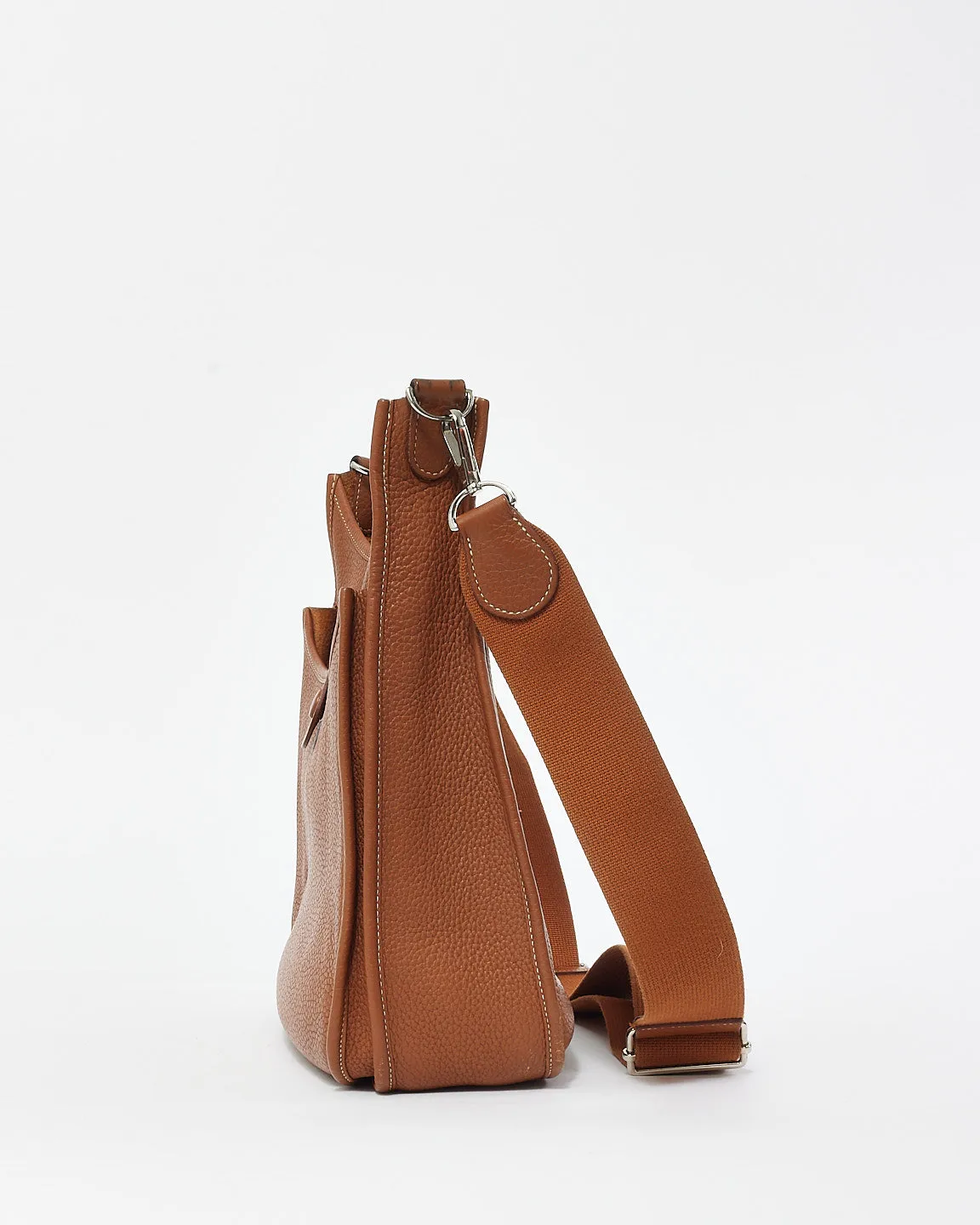 Hermès Gold (Tan) Leather Evelyne GM Bag