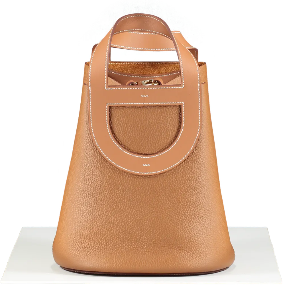 Hermès In-the-loop 23 Gold Clemence leather with Gold Hardware Handbag BOX FRESH