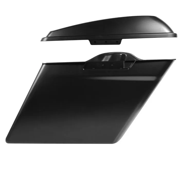 Hogworkz Unpainted 2-Into-1 Extended 4" Stretched Saddlebags for Harley® Touring '14-'22