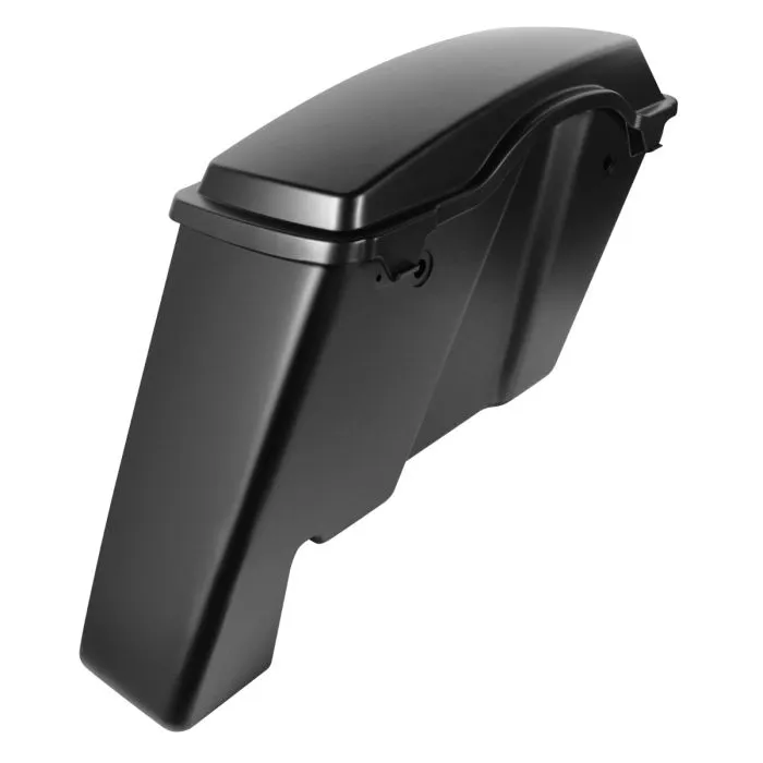 Hogworkz Unpainted 2-Into-1 Extended 4" Stretched Saddlebags for Harley® Touring '94-'13