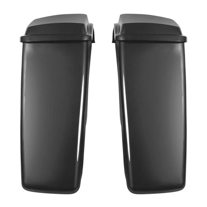 Hogworkz Unpainted Dual Blocked Extended 4" Stretched Saddlebags for Harley® Touring '14-'22