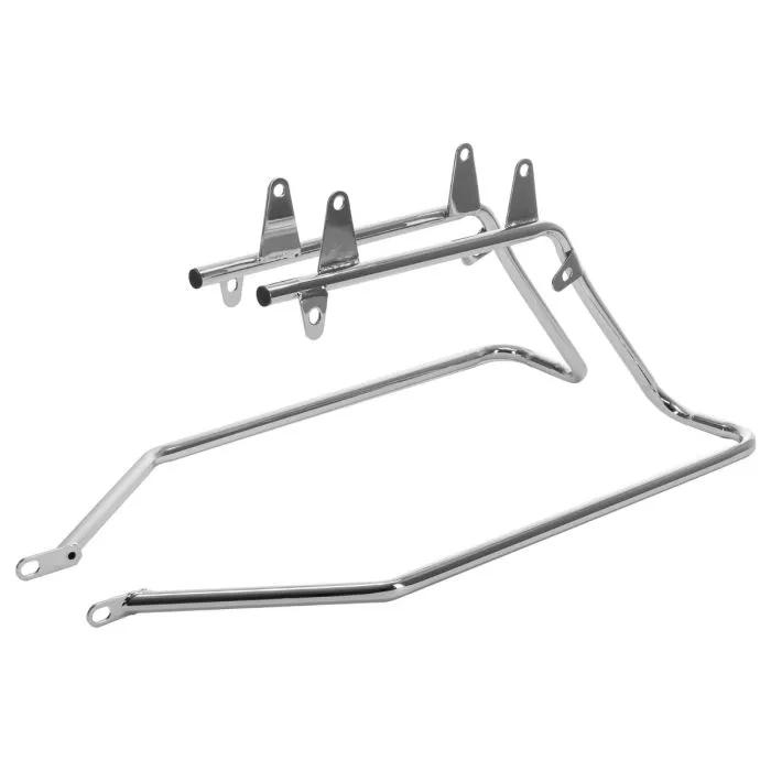 Hogworkz Unpainted Harley® Softail Standard Saddlebag Conversion Kit w/ Chrome Hardware for '18-'22