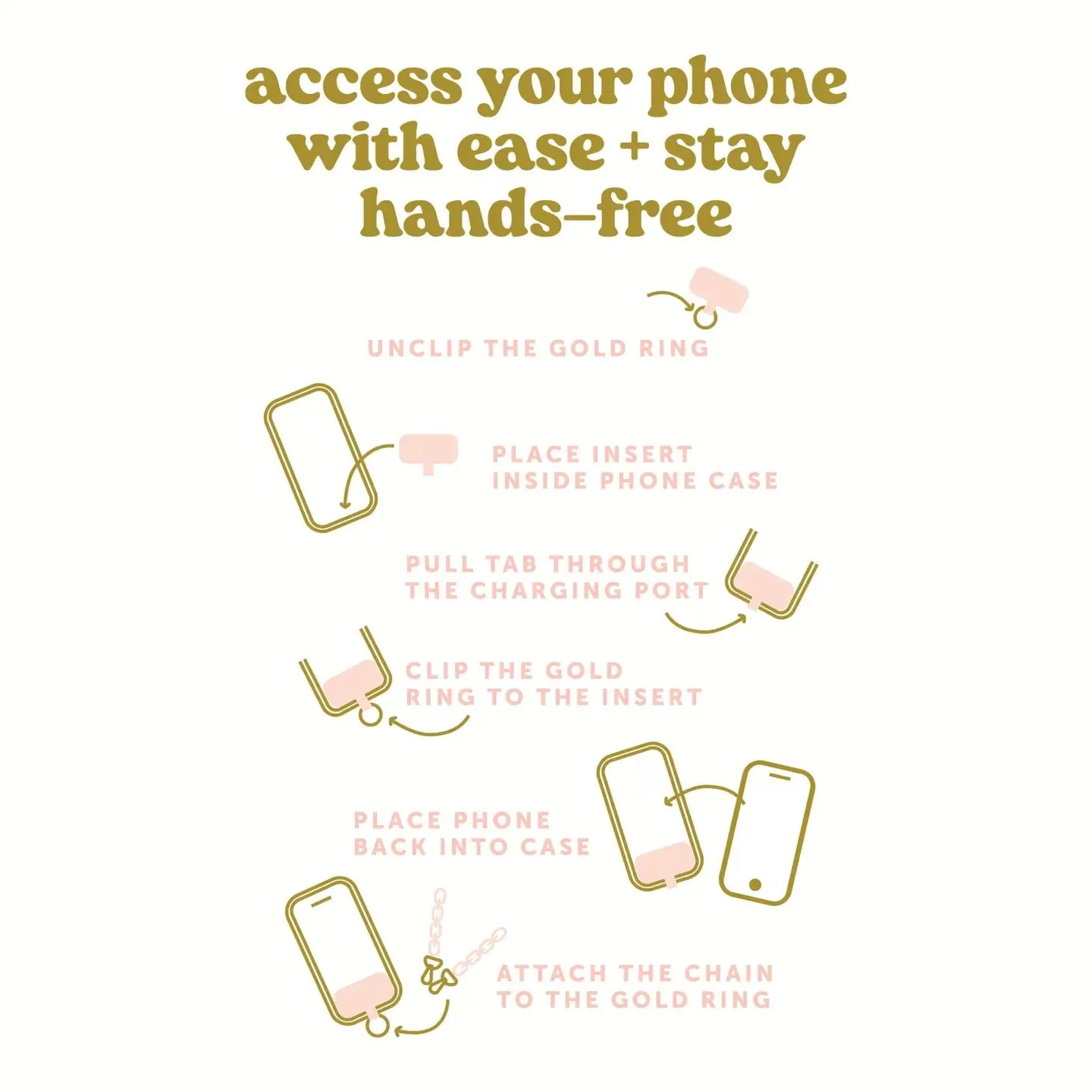 Hold The Phone Crossbody Chain