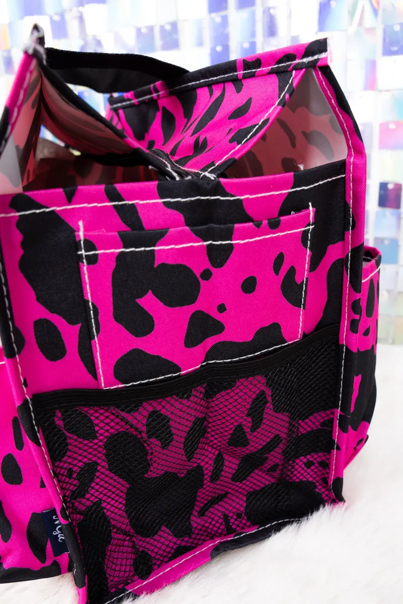 Hot Pink Milkin' It Utility Tote with Black Trim