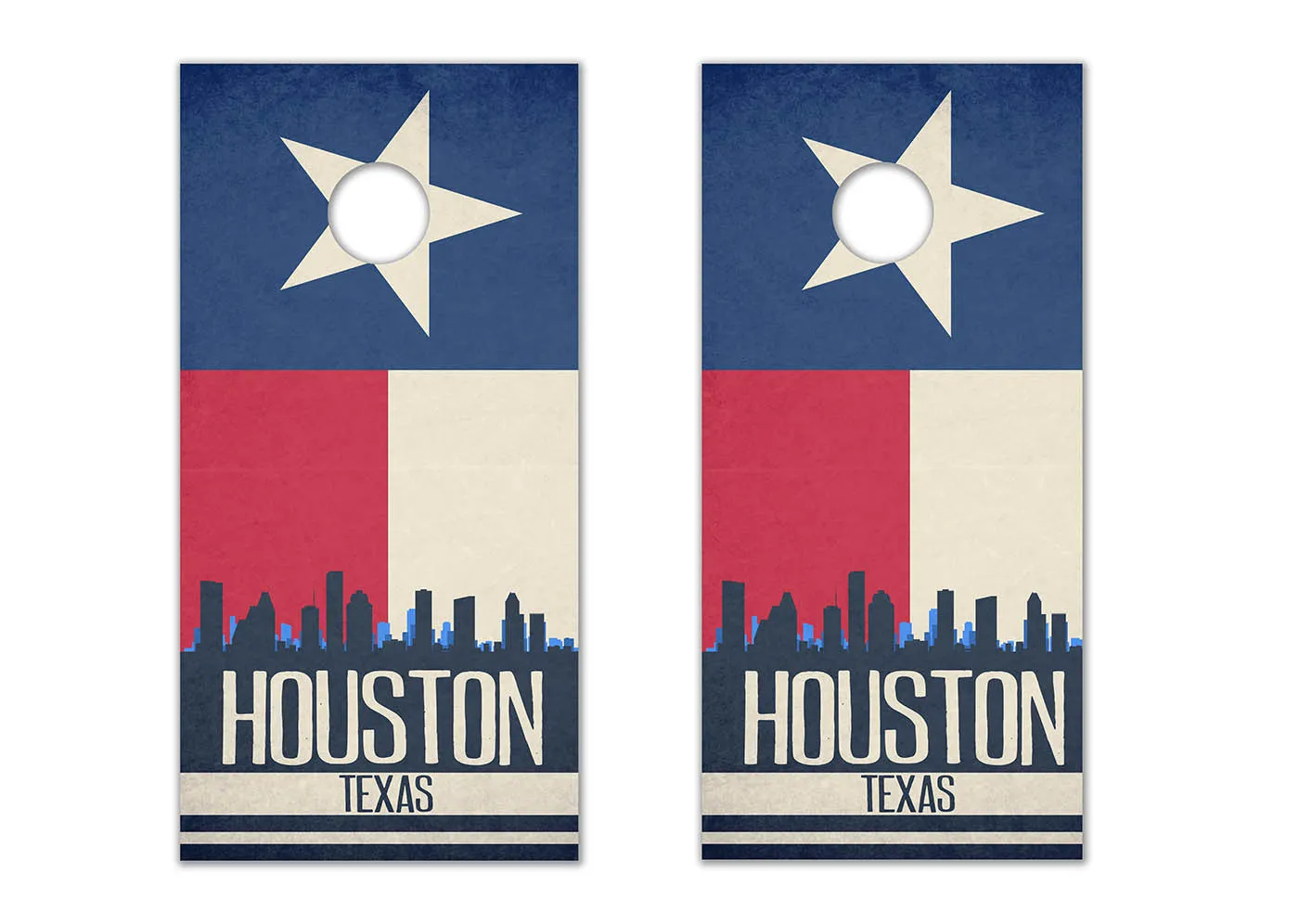 Houston State Flag Skyline