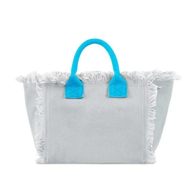 HPSP Handmade Bag, Summer New Simple Fashion Design Women's Tassels Dumpling Handbag Large Capacity Canvas Bag Beach Bag Luxury Brand Tote Bag.