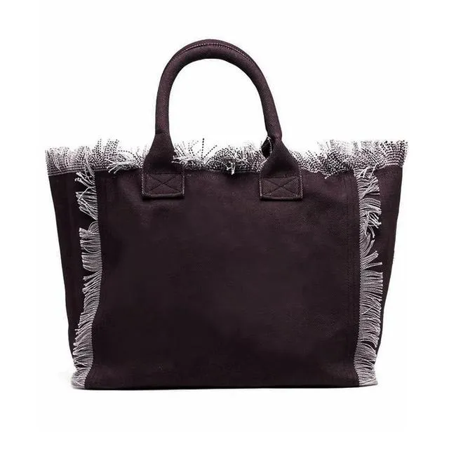 HPSP Handmade Bag, Summer New Simple Fashion Design Women's Tassels Dumpling Handbag Large Capacity Canvas Bag Beach Bag Luxury Brand Tote Bag.
