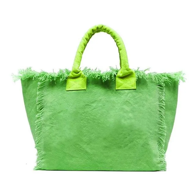 HPSP Handmade Bag, Summer New Simple Fashion Design Women's Tassels Dumpling Handbag Large Capacity Canvas Bag Beach Bag Luxury Brand Tote Bag.