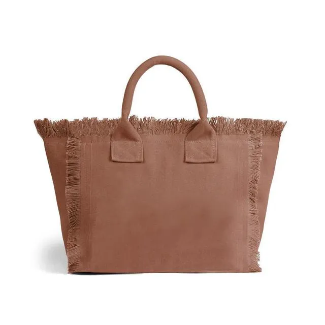 HPSP Handmade Bag, Summer New Simple Fashion Design Women's Tassels Dumpling Handbag Large Capacity Canvas Bag Beach Bag Luxury Brand Tote Bag.