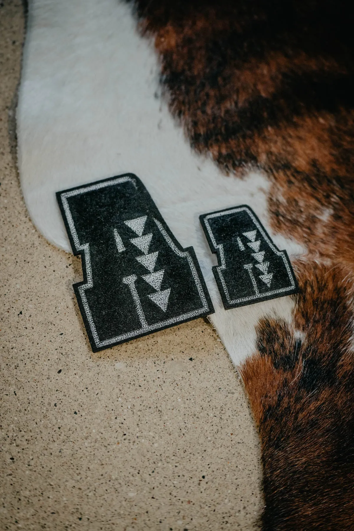 Iron On Western Letter Patches (Small)