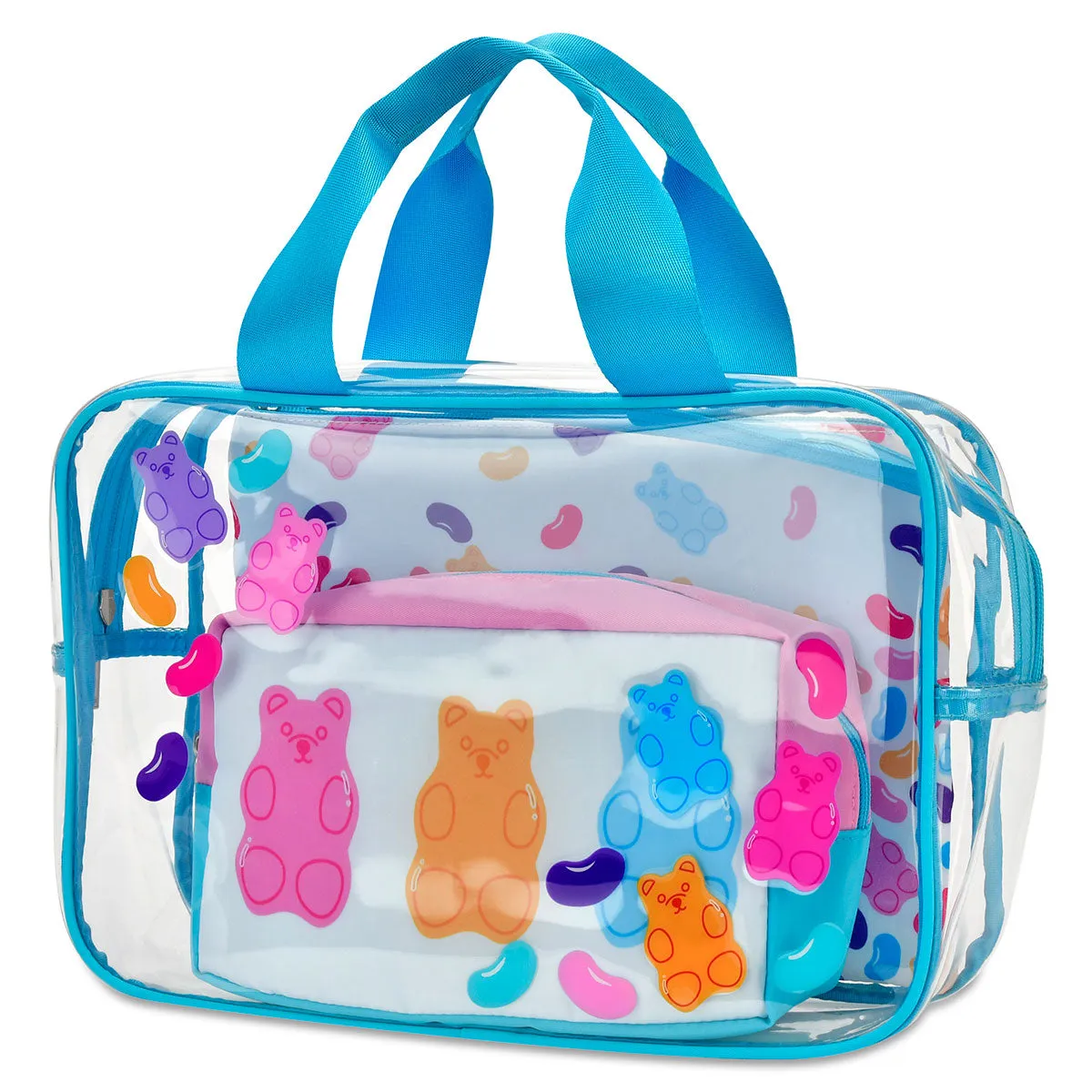 Iscream Jelly Bears Cosmetic Bag Trio