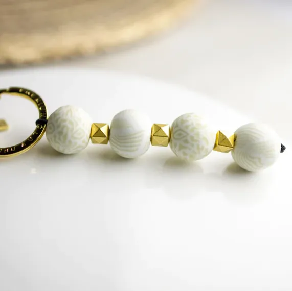 Ivory Palm 4-Ball Keychain