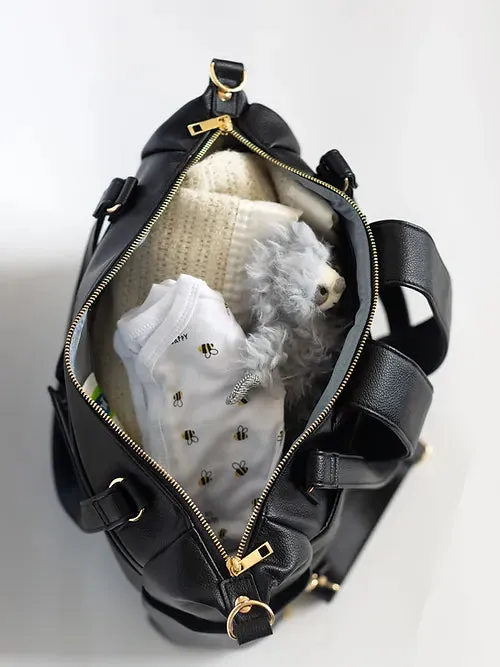 Ivy Convertible Nappy Bag - Black