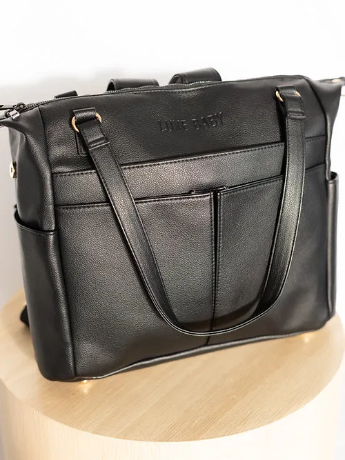 Ivy Convertible Nappy Bag - Black
